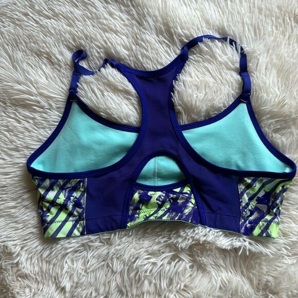 Marika Tek Blue & Green Sports Bra Size Medium - Picture 3 of 4